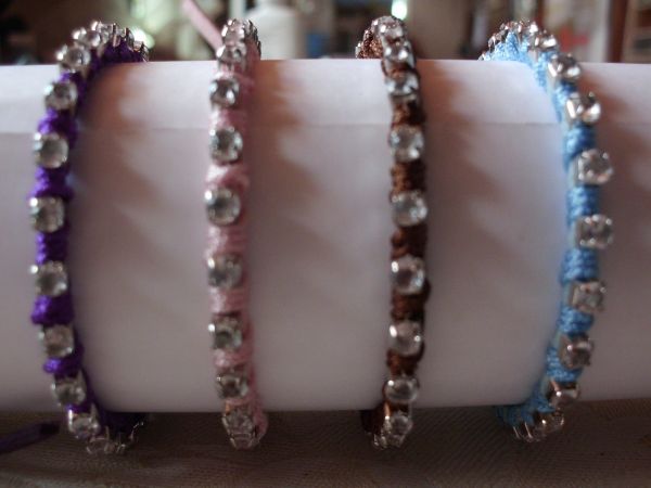 pulseira strass